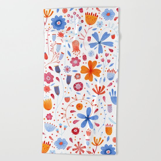 English Meadow Beach Towel