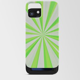 Rays in neon lemon kiwi green iPhone Card Case