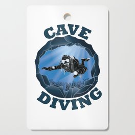 Cave Diving - Underwater Scuba Diver Cutting Board