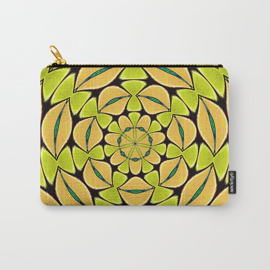 Orange/Green abstract Carry-All Pouch