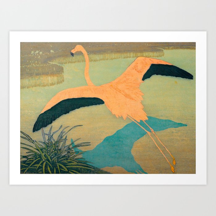 Carl Moser - Flamingo Pastel Colors Art Print