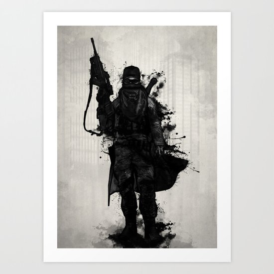 Post Apocalyptic Warrior Art Print