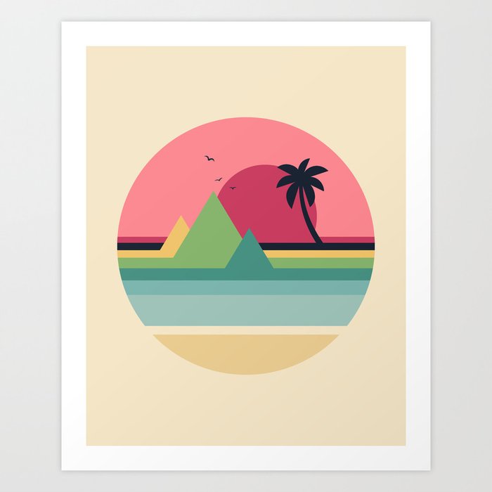 Discover the motif TROPICAL SUNSET by Andy Westface as a print at TOPPOSTER