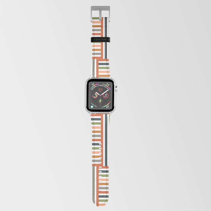 Delicate stripes and squares Apple Watch Band