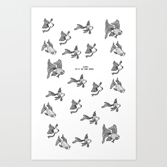 Love: It's In the Eyes Art Print