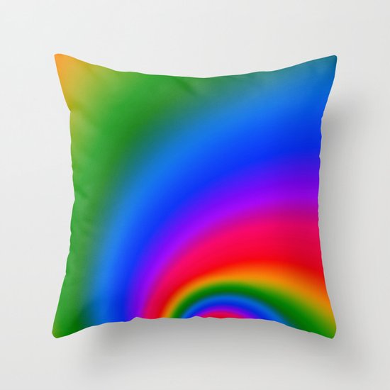 Magic Rainbow Throw Pillow