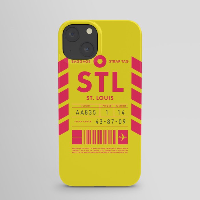 Luggage Tag D - STL St Louis USA iPhone Case by neotokyo