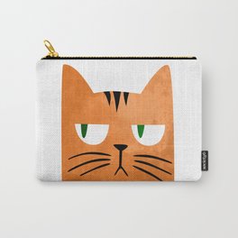 Orange cat with attitude Carry-All Pouch