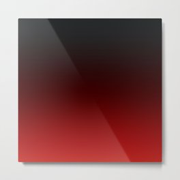 Ombre Red Metal Print