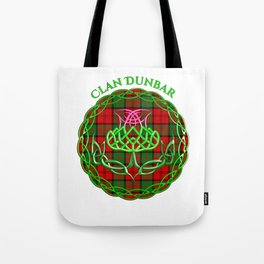 Dunbar Scottish Tartan Celtic Thistle Tote Bag