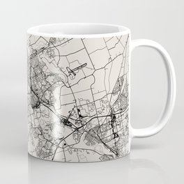 Canada, Kitchener - Black & White City Map - Detailed Map Drawing Mug