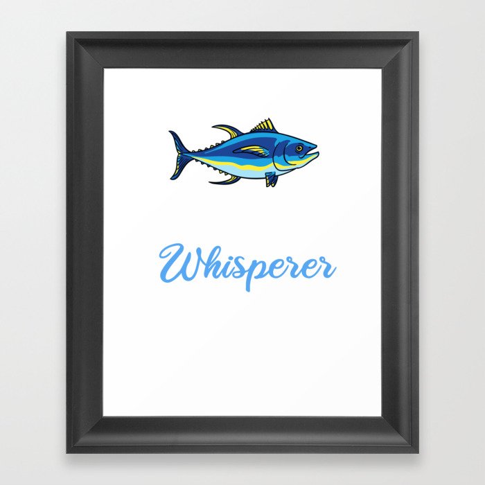 Red Tuna Fish Bluefin Fishing Salad Framed Art Print