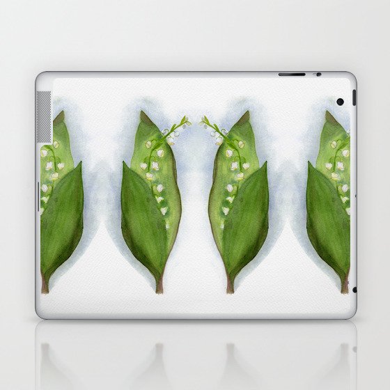 Lily of the Valley, May Birth Flower Laptop & iPad Skin