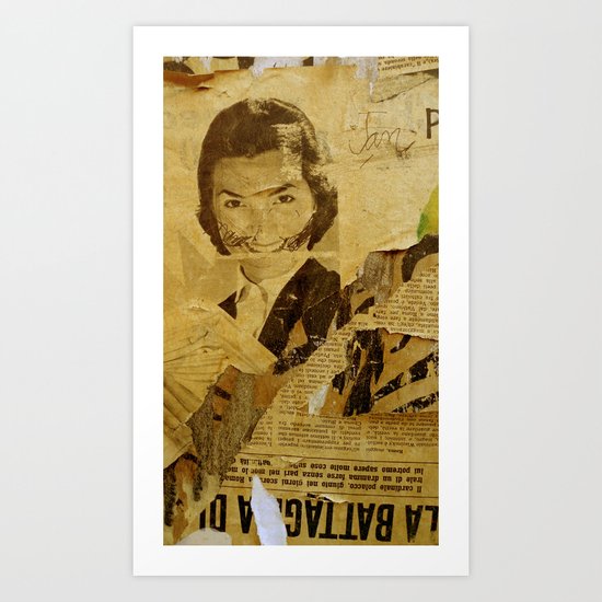The bearded woman Art Print