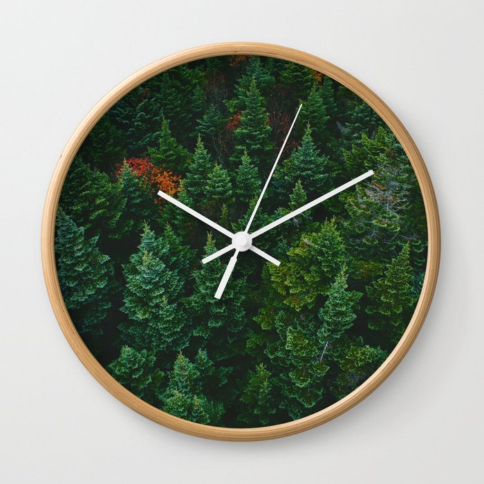 The Lively Forest (Color) Wall Clock