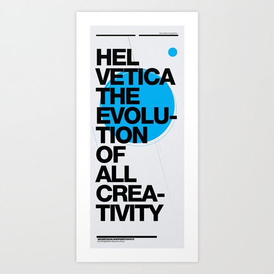 Helveti/ca I Art Print