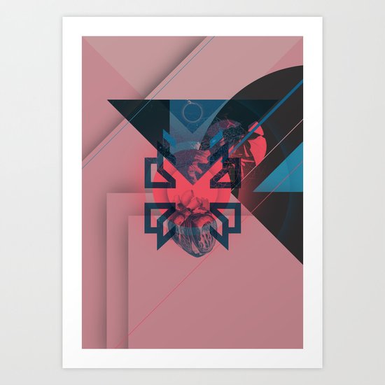 Heart Deconstruction Art Print