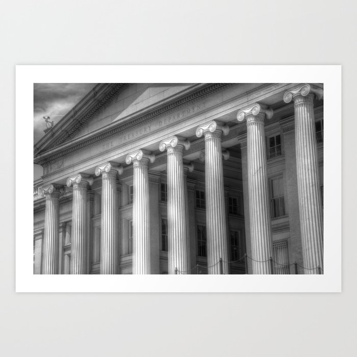 US Treasury Building Art Print