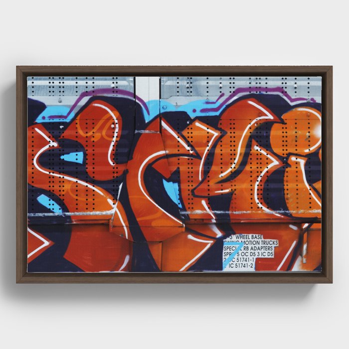 Mykie Street Art Framed Canvas