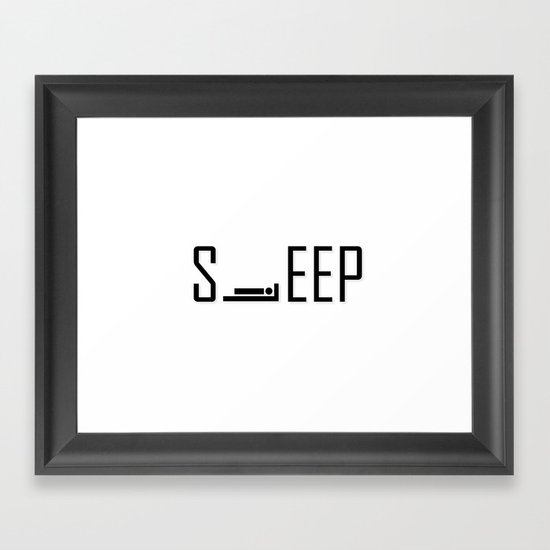 iSLEEP Framed Art Print