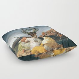 The Sabbath of Witches Goya Painting Floor Pillow