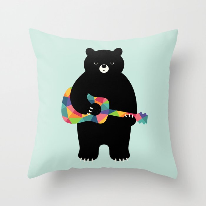 Happy Song Throw Pillow