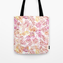 Watercolour Ferns | Pink and Yellow Tote Bag