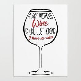 QUEEN OF WINE WINE GLASS WINE LOVER GIFT Poster