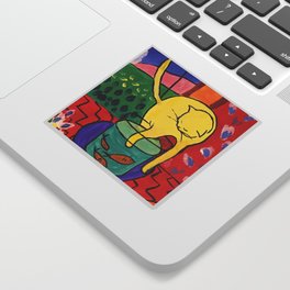 Cat with Red Fish- Henri Matisse Sticker