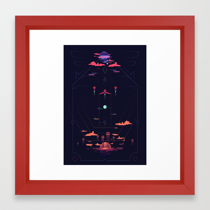 Space Travel Travel Diagram Framed Art Print By Haustudio Society6