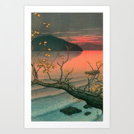 Nenokuchi Lake by Kawase Hasui Art Print
