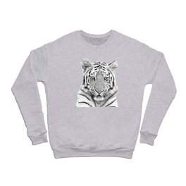 Black and white tiger Crewneck Sweatshirt