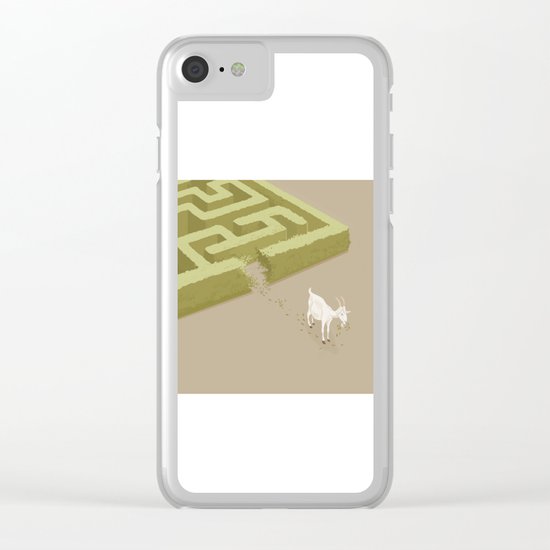 Do you solve problems by using logic or instinct? Clear iPhone Case