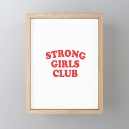 strong girls Framed Mini Art Print