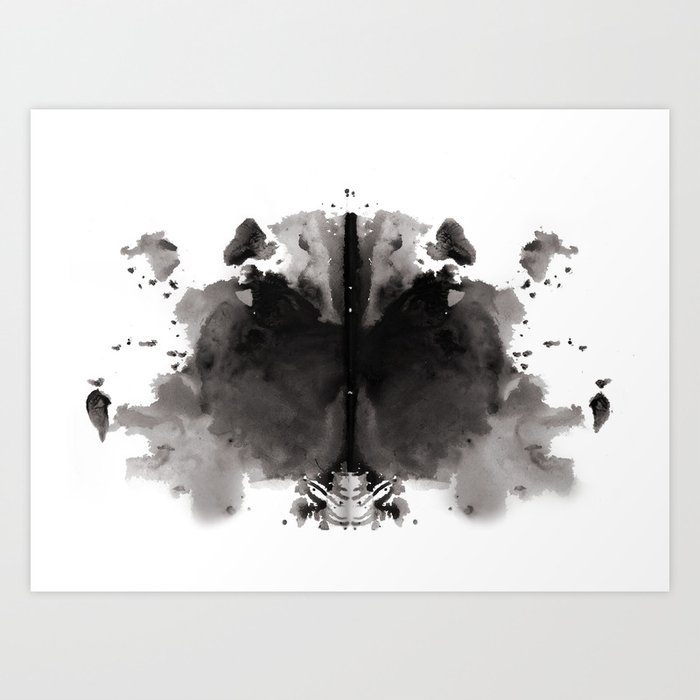 Rorschach test 4 Art Print