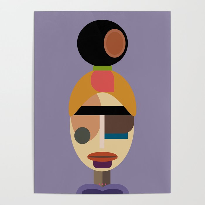 Shape of a Face Poster