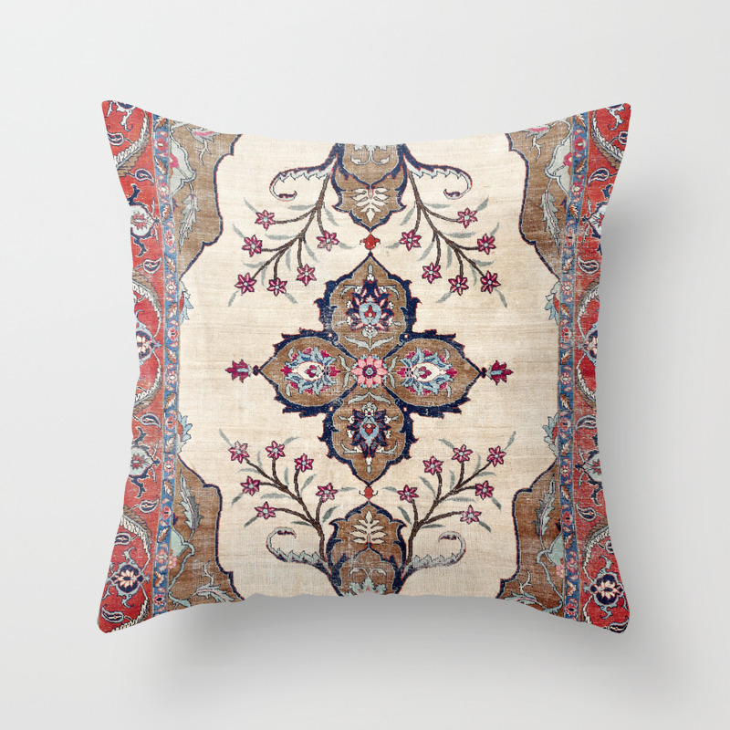 Khoy Antique Azerbaijan Persian Rug, Persian Rug Style Pillows