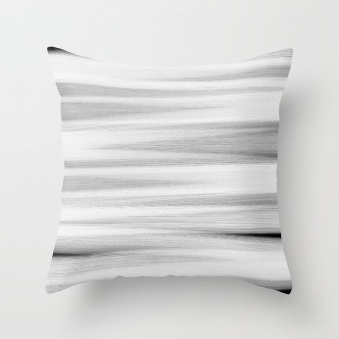 Black And White Stripes Abstract Throw Pillow By Katherinefriesen