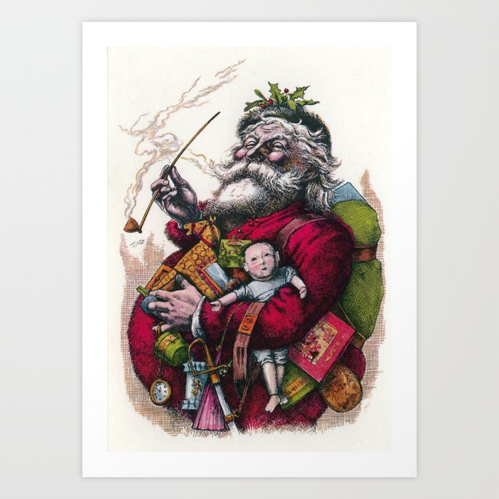 Victorian Santa Claus - Thomas Nast Art Print