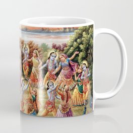 Krishna Dances in the Raslila with the Gopis Mug