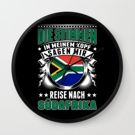 Südafrika Urlaub Südafrikanische Flagge Kapstadt Wall Clock | Johannesburg, Safaritour, Urlaub, Afrika, Safari, Drawing, Kapstadt, Reise 