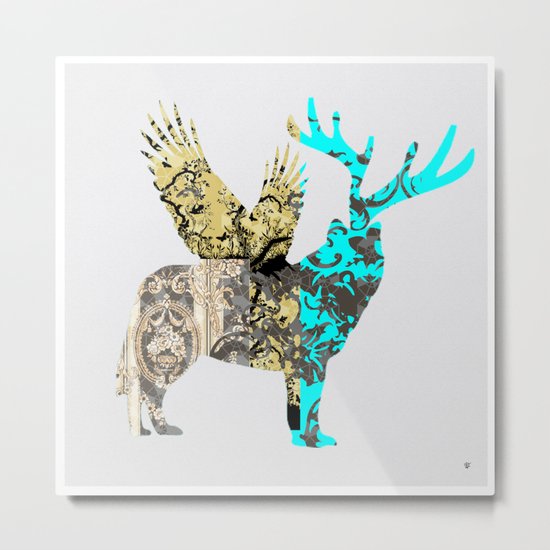 FabCreature · Steppenwolf 3 Metal Print