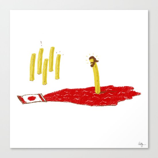 Lord of the Fries Canvas Print