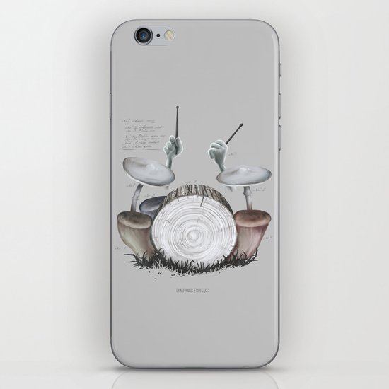 Mushroom drums iPhone & iPod Skin