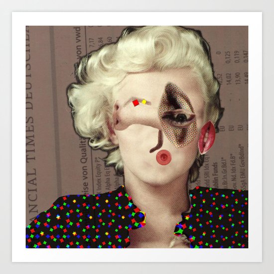 Mix Marilyn Collage 2 Art Print