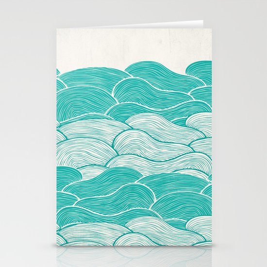 The Calm and Stormy Seas Stationery Cards
