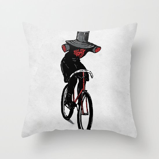 Look No Hands! Throw Pillow