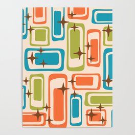 Mid Century Modern Abstract Composition 822 Poster