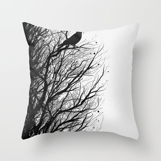 Dead Tree Throw Pillow