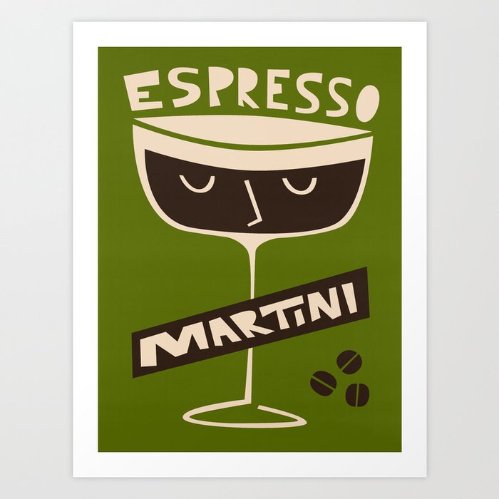 Espresso Martini Art Print Art Print
